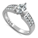 Sterling Silver Marquise CZ ring
