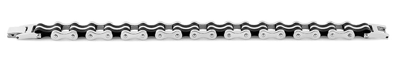 Stainless Steel Biker Black Bracelet