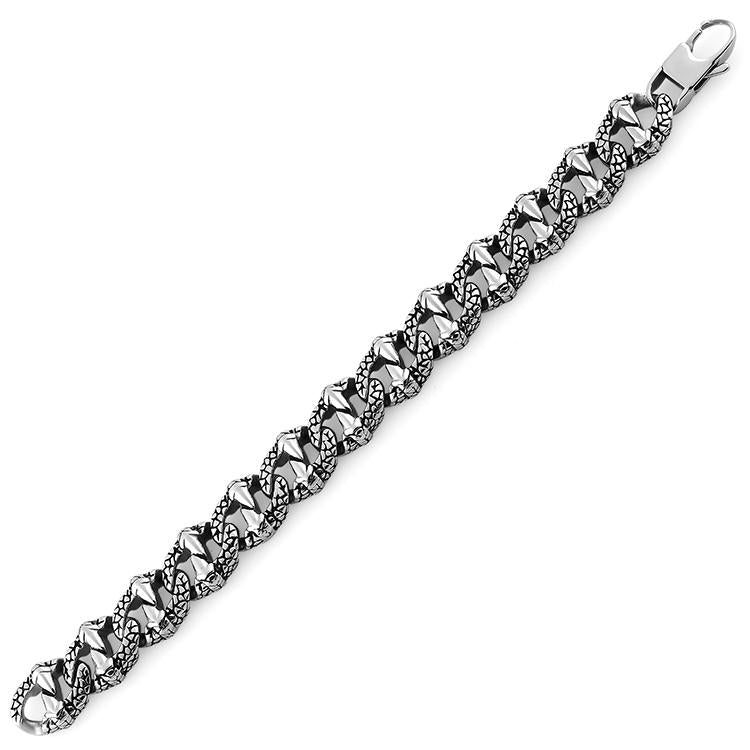 Stainless Steel Reptile Claw Marina Chain Bracelet