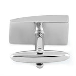 Stainless Steel Slanted Rectangular Lined Cufflinks