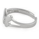 Sterling Silver Plain Butterfly Toe Ring