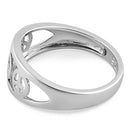 Sterling Silver Peace Sign Ring