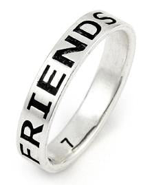 Sterling Silver 4mm Friends Forever Ring