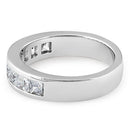 Sterling Silver 8 Square CZ Ring