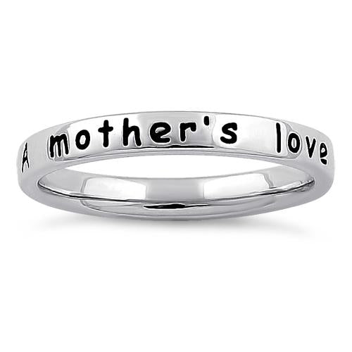 Sterling Silver "A mother's love is open arms" Ring