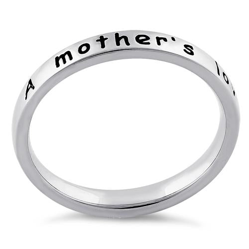 Sterling Silver "A mother's love is open arms" Ring