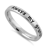 Sterling Silver "Always my grandmother, forever my friend" Ring