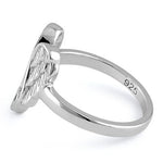 Sterling Silver Angel Wings Ring