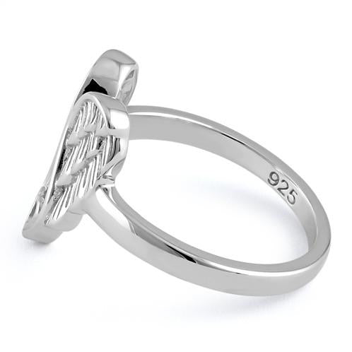 Sterling Silver Angel Wings Ring