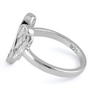 Sterling Silver Angel Wings Ring