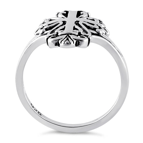 Sterling Silver Antique Cross Ring