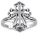 Sterling Silver Antique Cross Ring