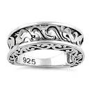 Sterling Silver Antique Wavy Ring