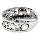 Sterling Silver Antique Wavy Ring