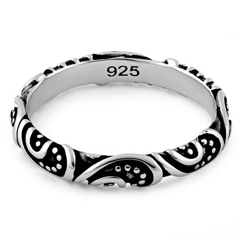 Sterling Silver Bali Band Ring