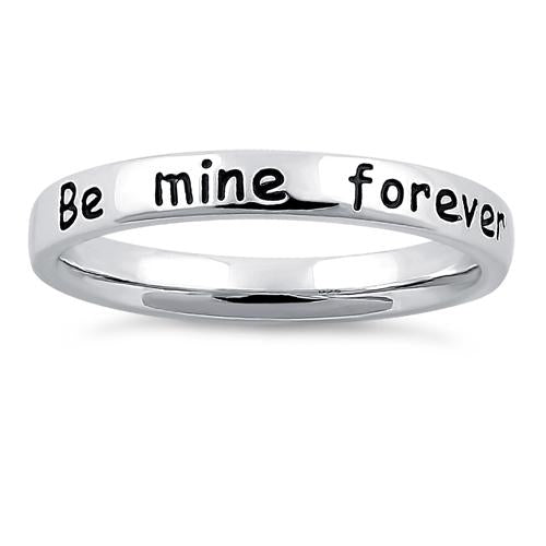 Sterling Silver "Be mine forever" Ring
