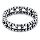 Sterling Silver Bead Eternity Ring