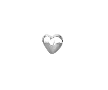 Sterling Silver Bead Heart 5mm - PACK OF 2