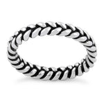 Sterling Silver Braided Stackable Ring
