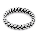 Sterling Silver Braided Stackable Ring