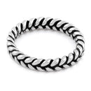 Sterling Silver Braided Stackable Ring