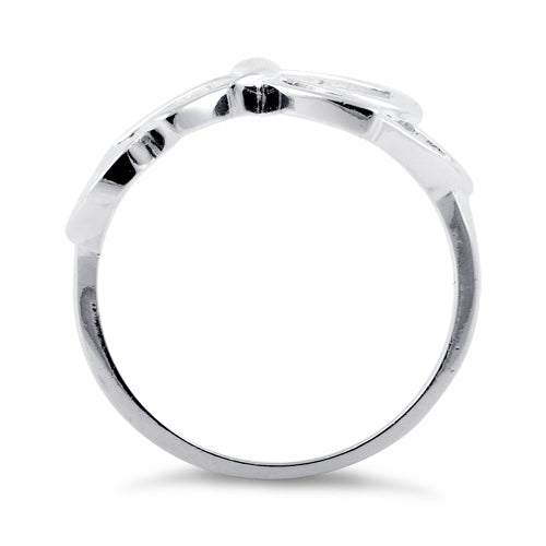 Sterling Silver Butterfly Heart Ring