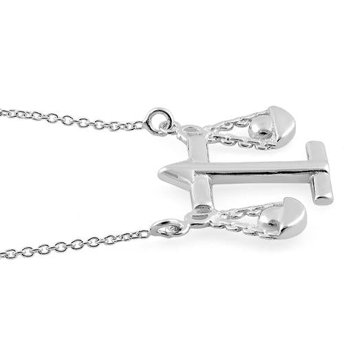 Sterling Silver Libra Zodiac Sign Necklace