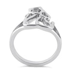 Sterling Silver Cat Couple Ring