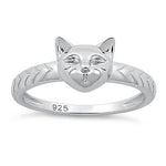 Sterling Silver Cat Ring