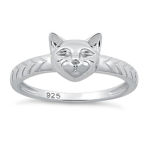 Sterling Silver Cat Ring