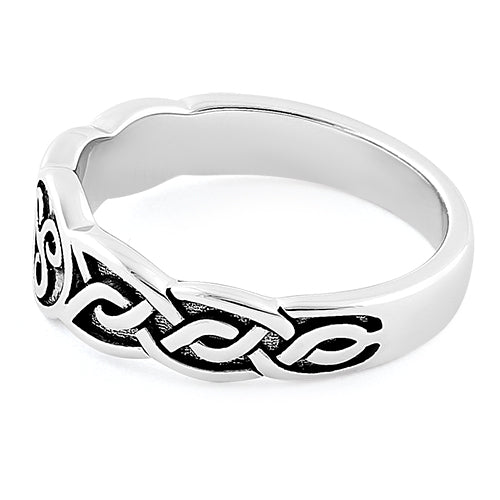 Sterling Silver Celtic Triskelion Ring