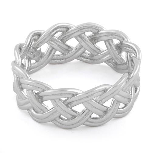 Sterling Silver Celtic Woven Ring