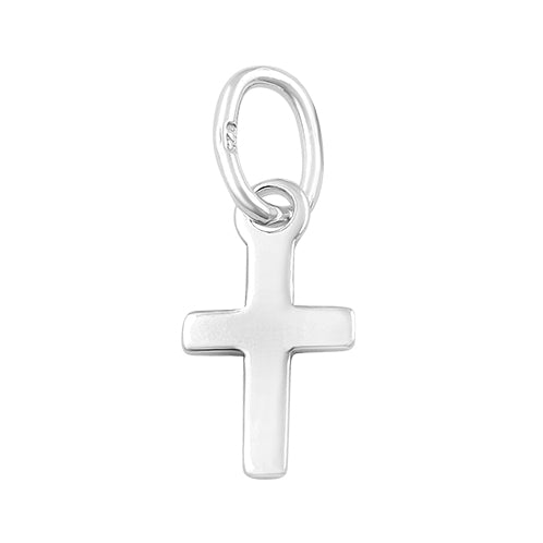 Sterling Silver Charm Cross 5 x 9.5mm - PACK OF 10
