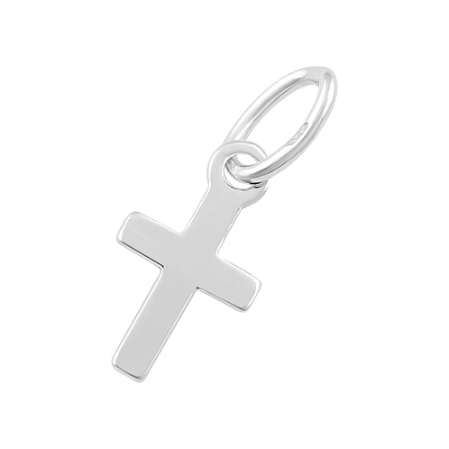 Sterling Silver Charm Cross 5 x 9.5mm - PACK OF 10