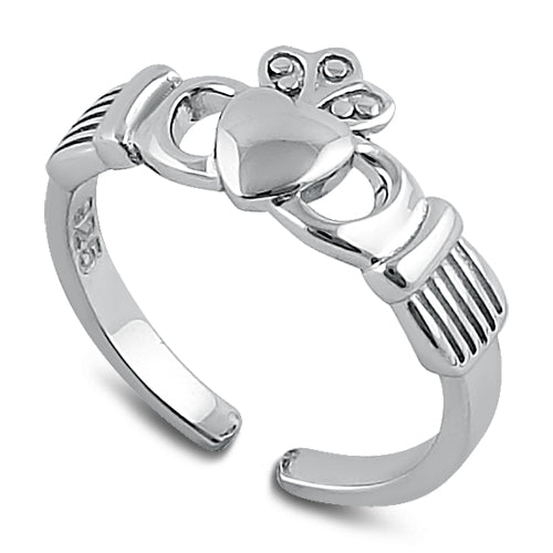 Sterling Silver Claddagh Toe Ring