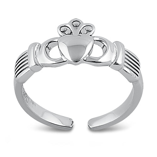 Sterling Silver Claddagh Toe Ring