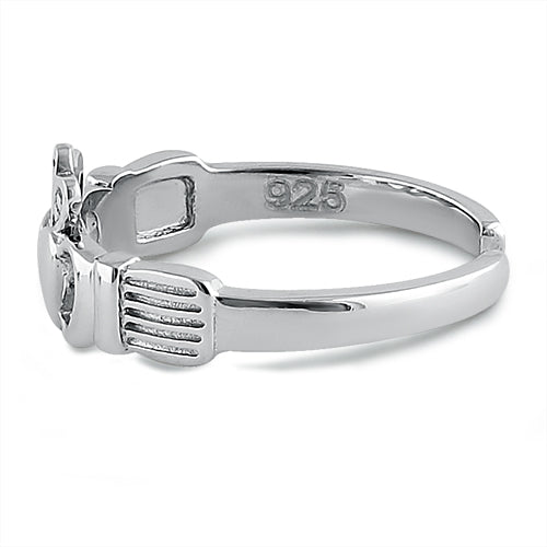 Sterling Silver Claddagh Toe Ring