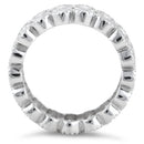 Sterling Silver Clear Double Eternity CZ Ring