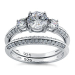 Sterling Silver 1.30 ct.  CZ Engagement Ring