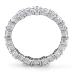 Sterling Silver Cluster Eternity CZ Ring