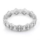 Sterling Silver Cluster Eternity CZ Ring