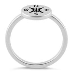 Sterling Silver Compass Ring
