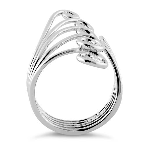 Sterling Silver Crashing Waves Ring