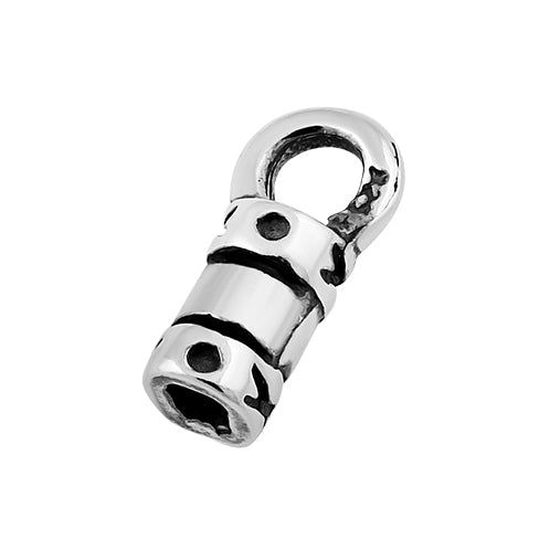 Sterling Silver Crimp End Cap 2.8mm - Pack of 2