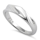 Sterling Silver Curvy Top Ring