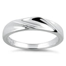 Sterling Silver Curvy Top Ring