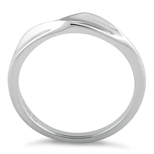 Sterling Silver Curvey Top Ring