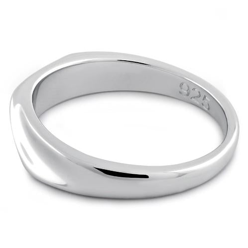 Sterling Silver Curvy Top Ring