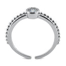 Sterling Silver CZ Toe Ring