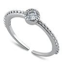 Sterling Silver CZ Toe Ring